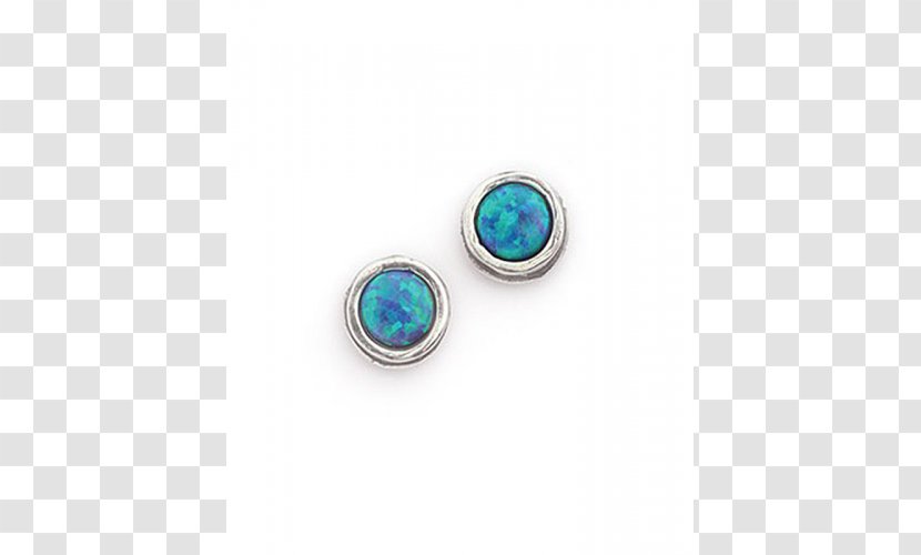 Turquoise Earring Opal Jewellery Silver - Charms Pendants - Circle Transparent PNG