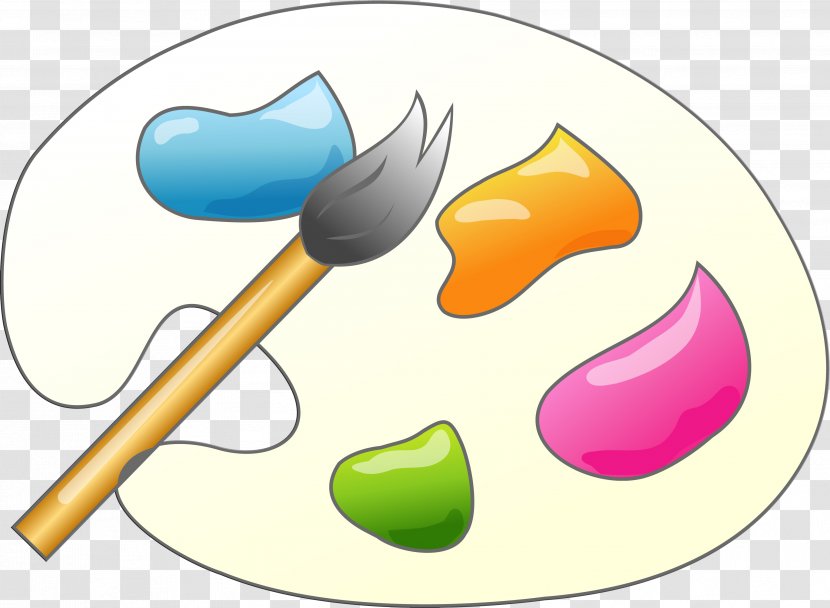 Palette Brush Clip Art - Ink - Plate Transparent PNG