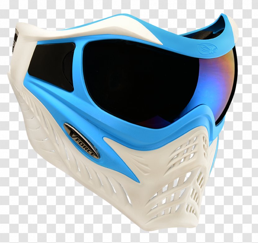 Blue Goggles Red White Color - Maschere Transparent PNG