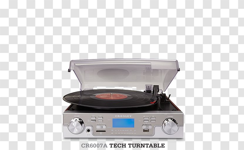 Phonograph Record Crosley Tech Turntable Am Fm Radio - Home Appliance Transparent PNG