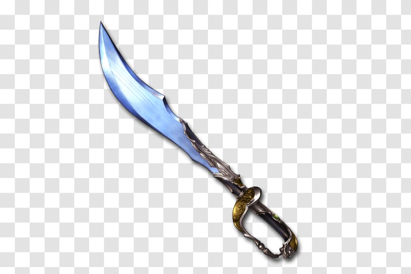 Knife Granblue Fantasy Sabre Weapon Sword - Tabar Zin Transparent PNG