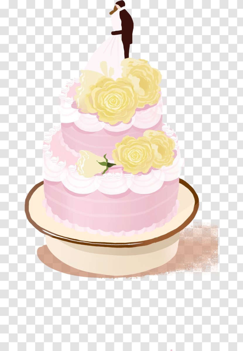 Wedding Cake Sugar Torte Buttercream Frosting & Icing Transparent PNG