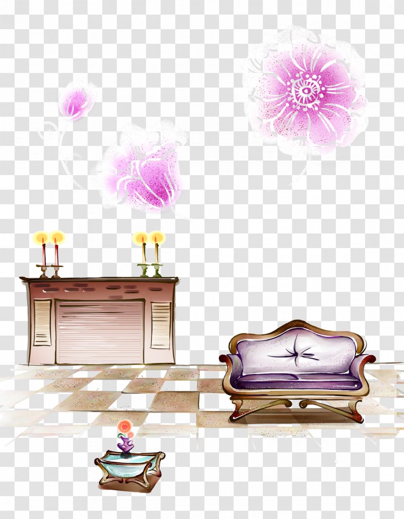 Family Painting Illustration - Purple - Home Transparent PNG