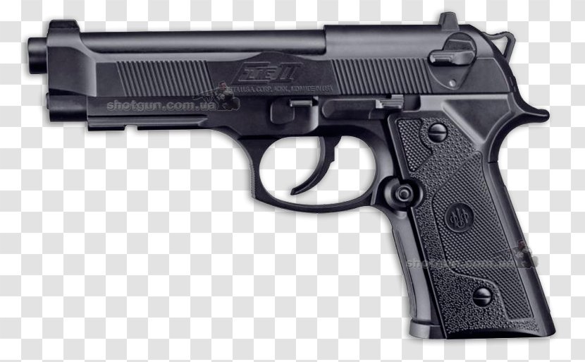 Beretta Elite II Air Gun Pistol 92 Umarex - Revolver - Ammunition Transparent PNG