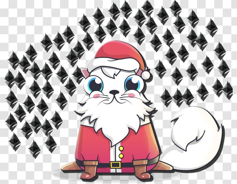 Santa Claus (M) Blockchain Illustration Christmas Ornament - Cartoon - Ethereum Transparent PNG