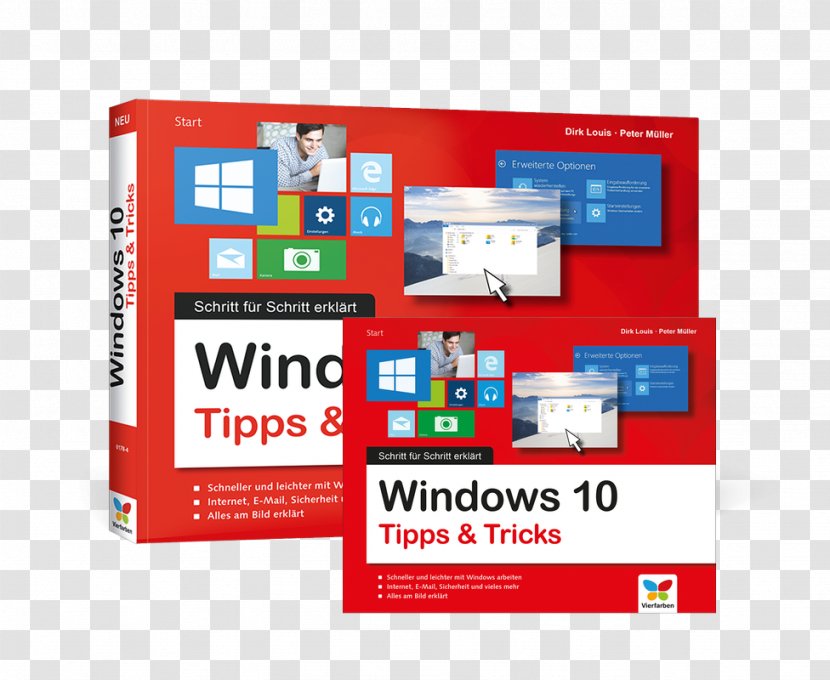 Windows 10 Microsoft Paperback Book Text - Multimedia - Cover Transparent PNG