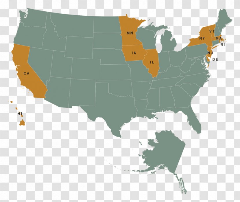 United States Vector Map Royalty-free - Royaltyfree Transparent PNG