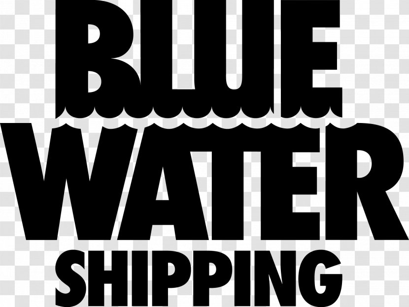 Blue Water Shipping Cargo Business Transport Logistics - Organization - Website Logo Black Transparent PNG