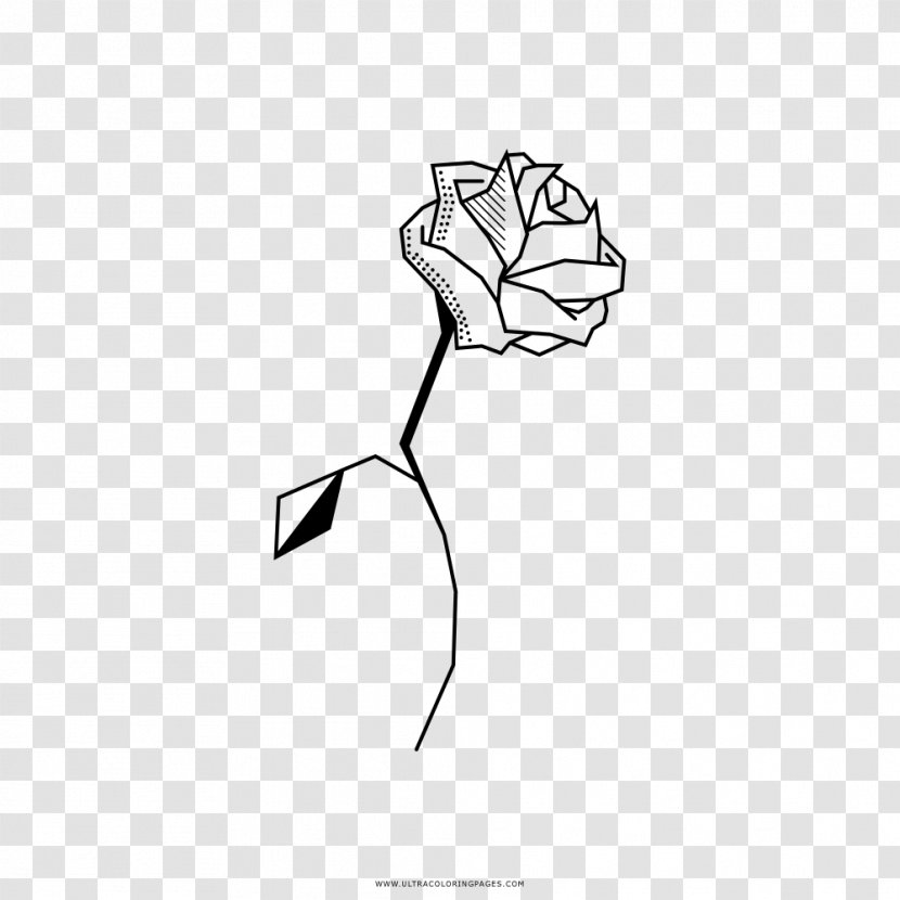 Coloring Book Drawing Black And White Line Art - Pink Panther - Rose Transparent PNG