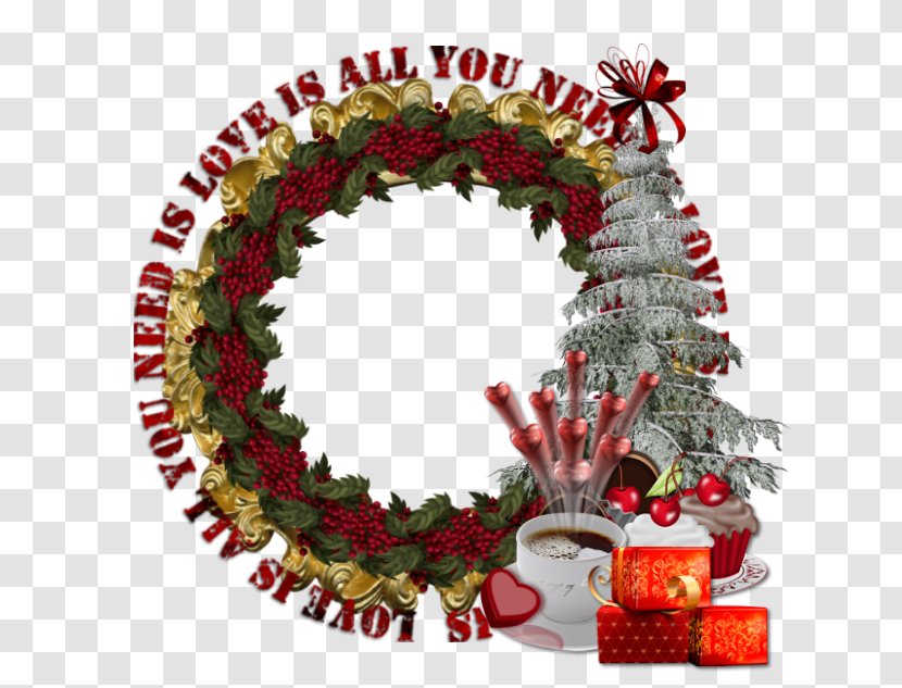 Christmas Ornament Wreath Tree - Decoration - Love You Always Transparent PNG