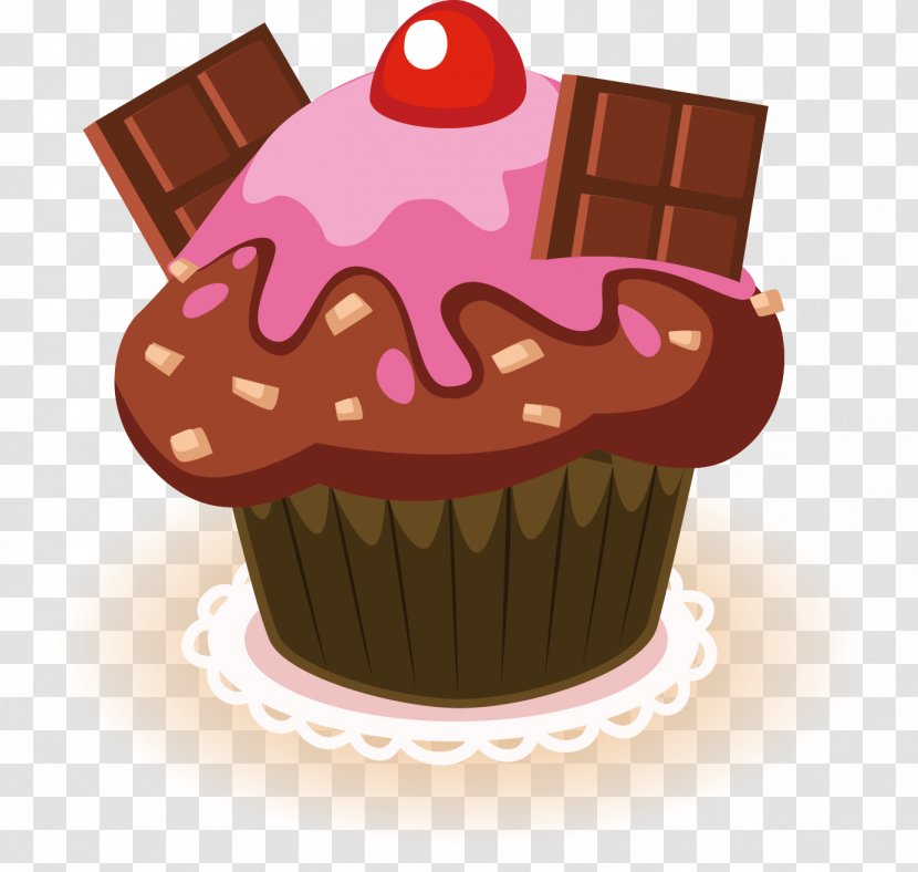 Cupcake Chocolate Cake Muffin Chicago Requiem - Confectionery - Lovely Transparent PNG