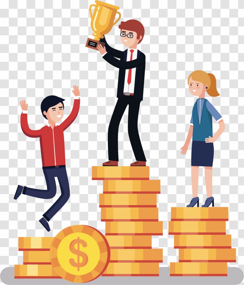 Businessperson Company Competition - Business - Prize Throwing Transparent PNG