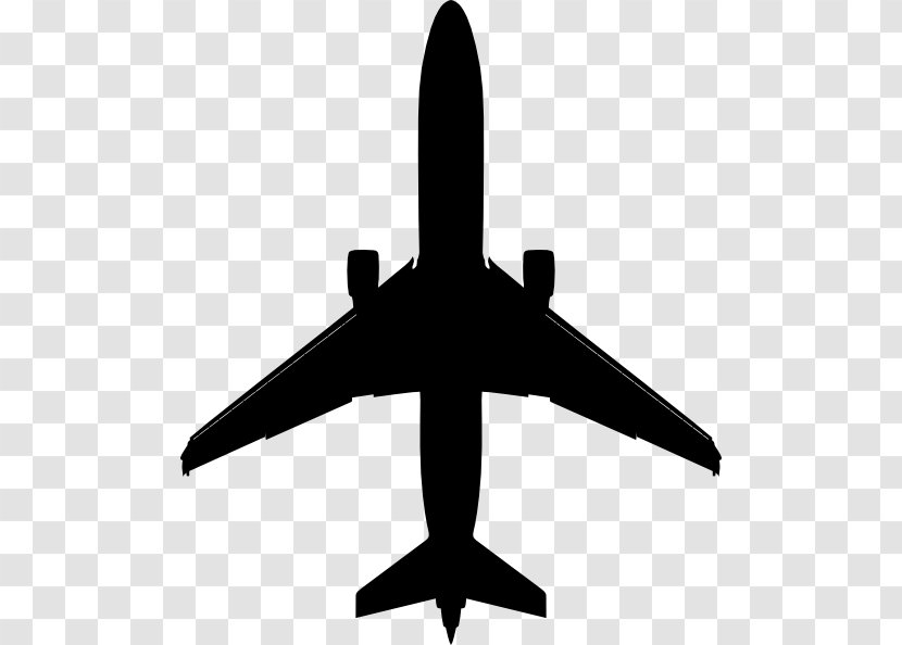 Airplane Silhouette Clip Art - Wing Transparent PNG