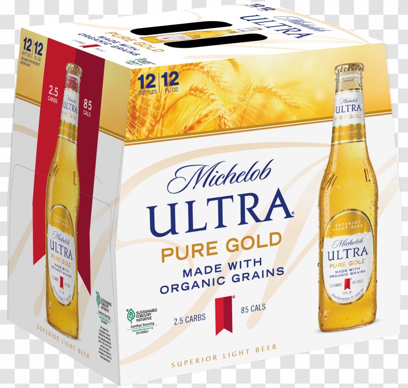 Beer Michelob Ultra Organic Food Anheuser-Busch - Natural Light Transparent PNG