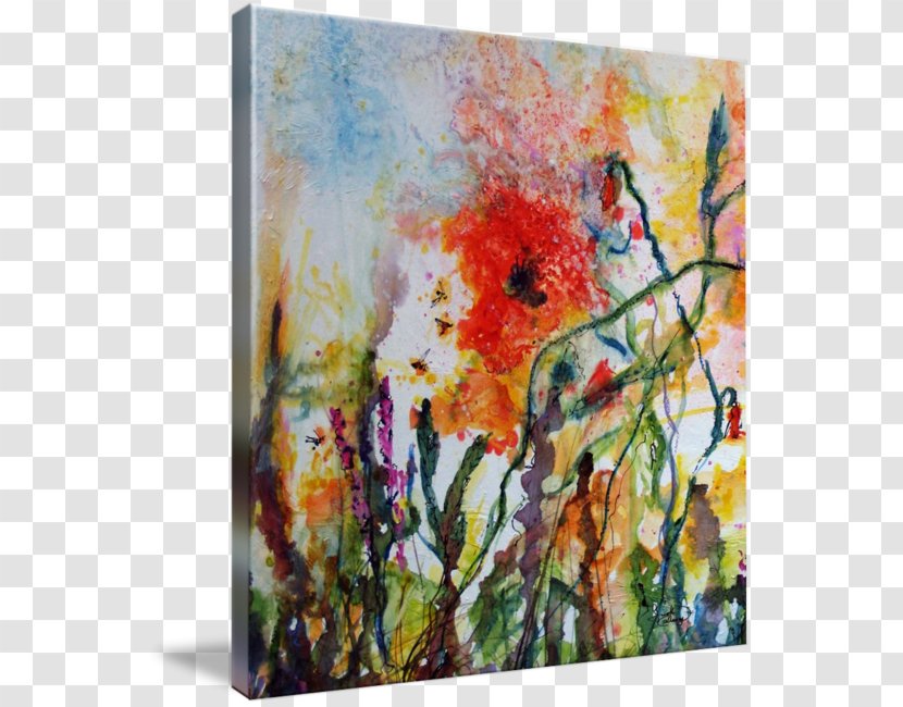 Watercolor Painting Art Gallery Wrap Acrylic Paint - Ink Transparent PNG