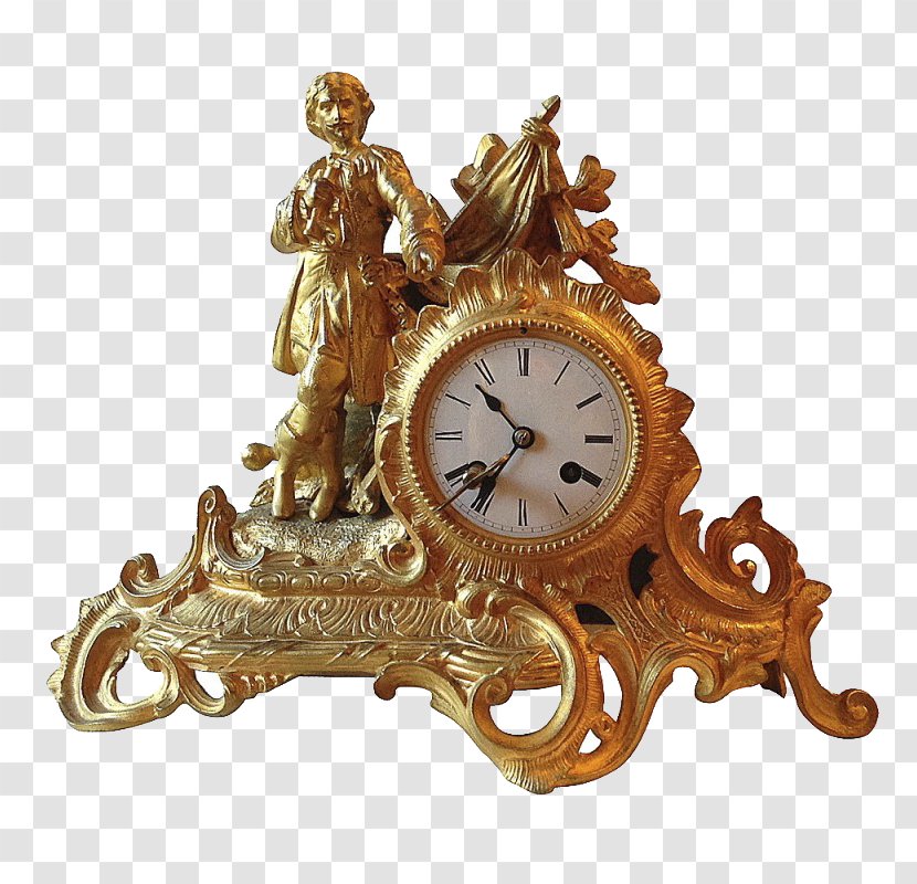 01504 Bronze Antique Clock - Home Accessories Transparent PNG
