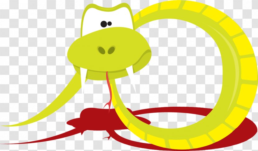 Snake Clip Art - Yellow - Vector Painted Transparent PNG