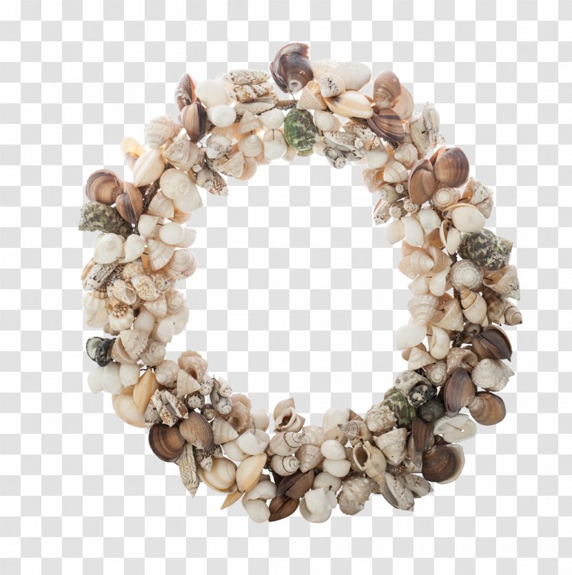Seashell Jewellery Wreath Transparent PNG