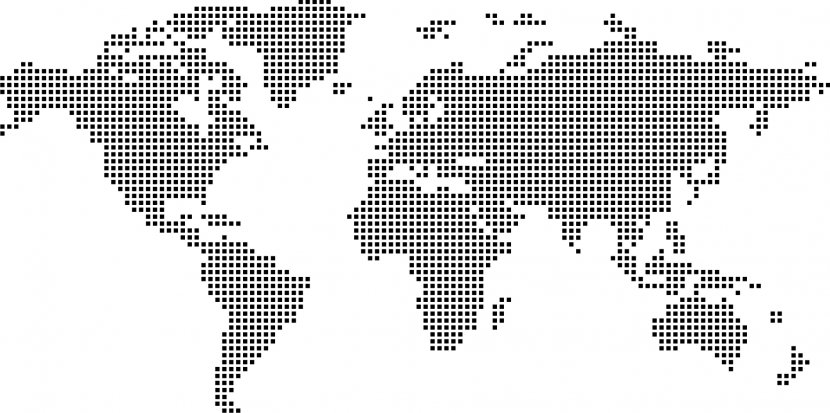 World Map Stock Photography - Black And White Transparent PNG