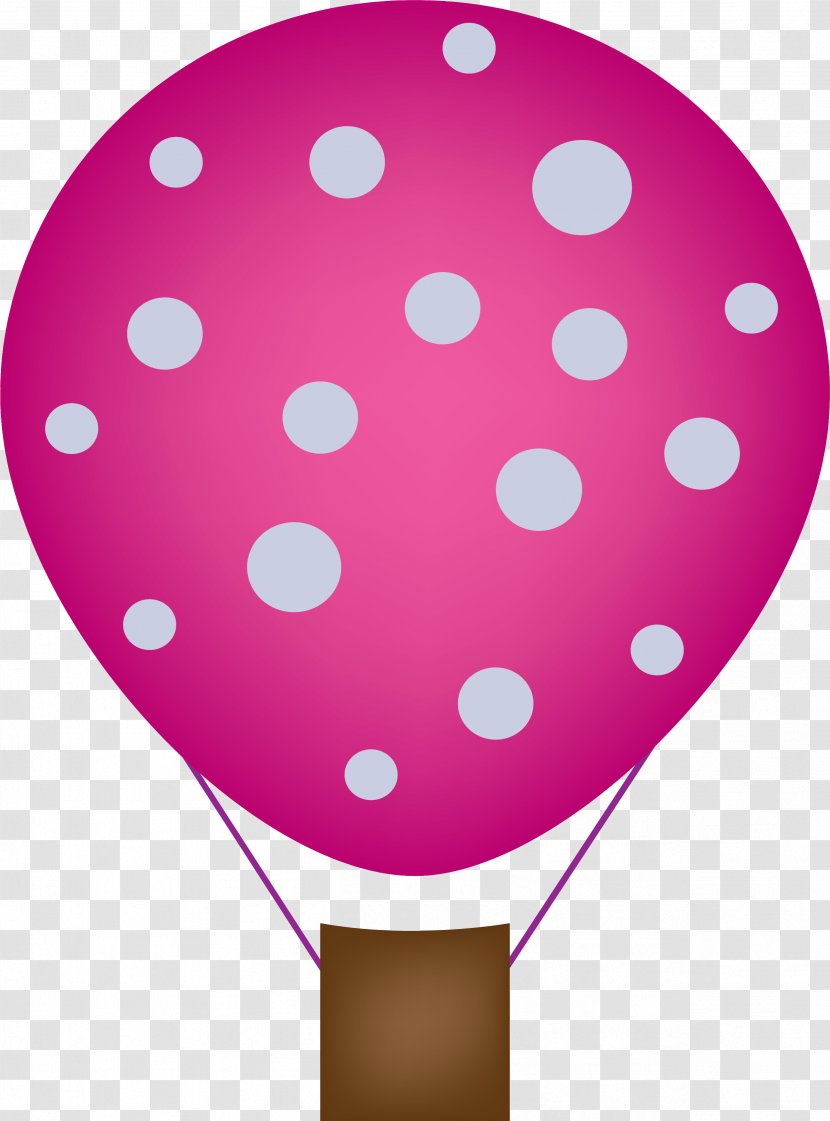 Hot Air Balloon Red - Magenta - Little Fresh Transparent PNG