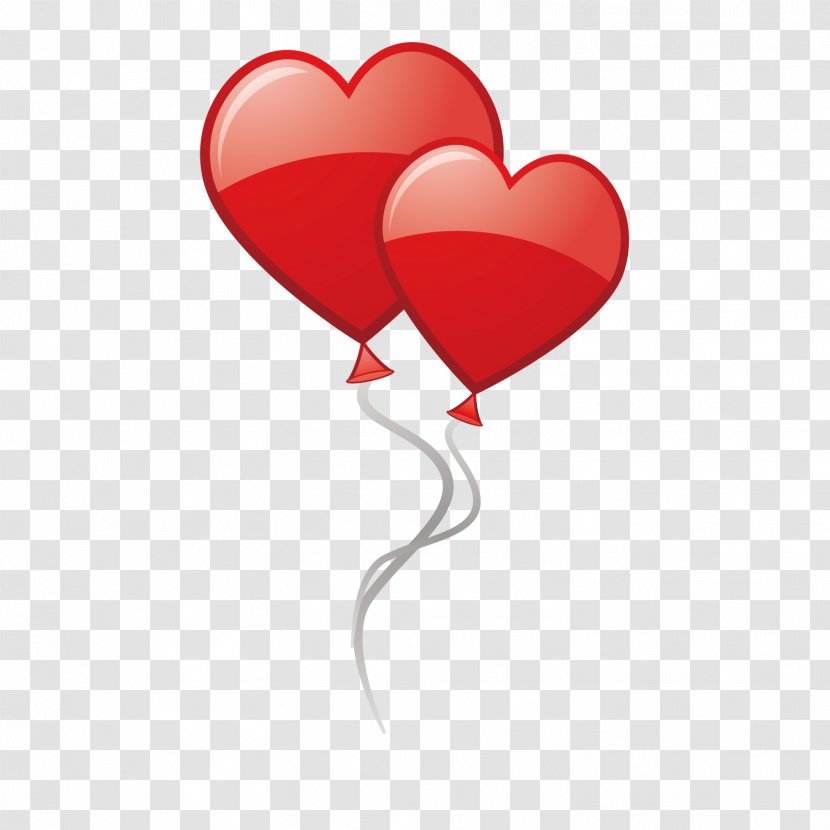 Heart Red Balloon Clip Art - Frame Transparent PNG