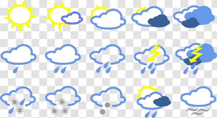 Weather Forecasting Symbol Clip Art - Number - Simple Cliparts Transparent PNG