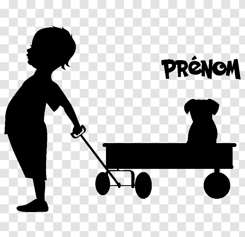 Silhouette Child Clip Art - Black And White Transparent PNG