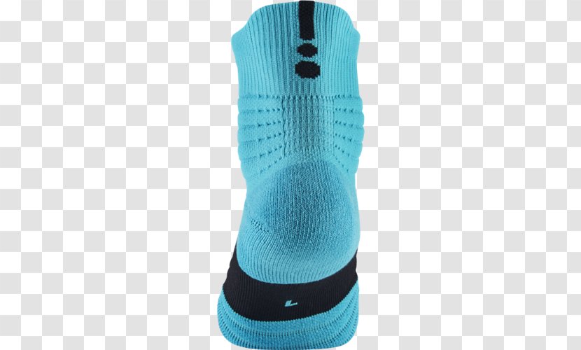 Nike Sock Shoe Basketball Teal - Turquoise Transparent PNG