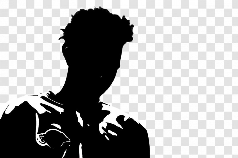 Black White Silhouette Head Black-and-white - Human Blackandwhite Transparent PNG