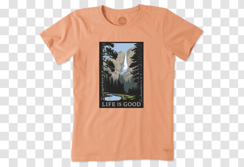 T-shirt Life Is Good Company Clothing Sleeve - Top - Female Hiker Transparent PNG