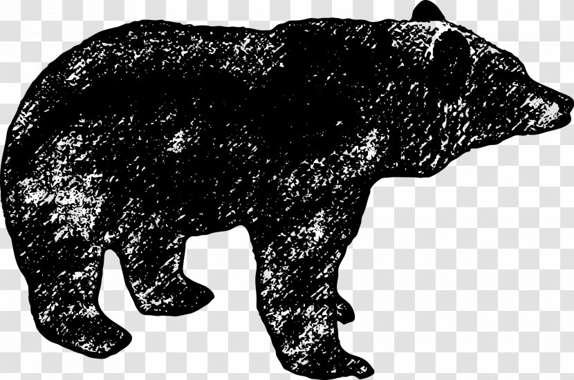 Drawing Pencil - Watercolor - Black Bear Vector Transparent PNG