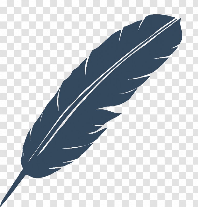 Blog Feather Video .com - Writer - Black Transparent PNG