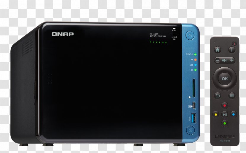 Network Storage Systems QNAP TS-653B Serial ATA Hard Drives TS-453B-4G 4-Bay NAS - Output Device - 4core Cpu Transparent PNG