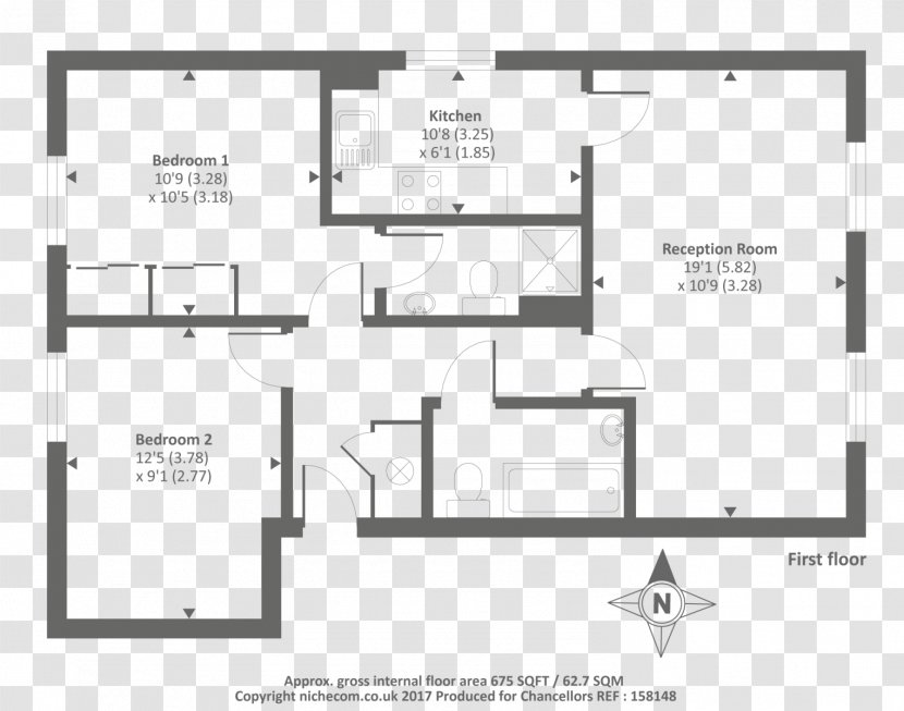 Floor Plan Line - Design M Transparent PNG