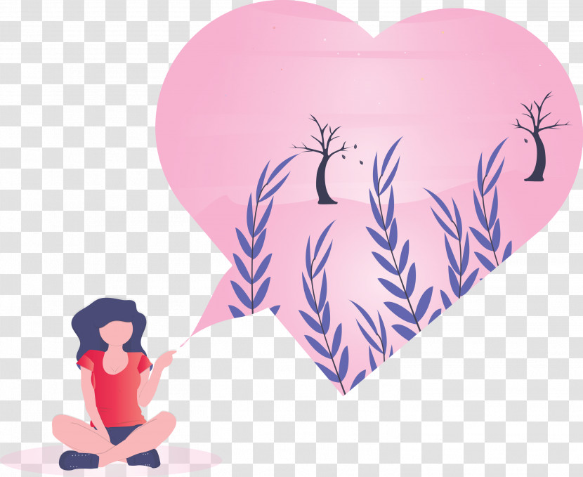 Heart Pink Love Heart Gesture Transparent PNG