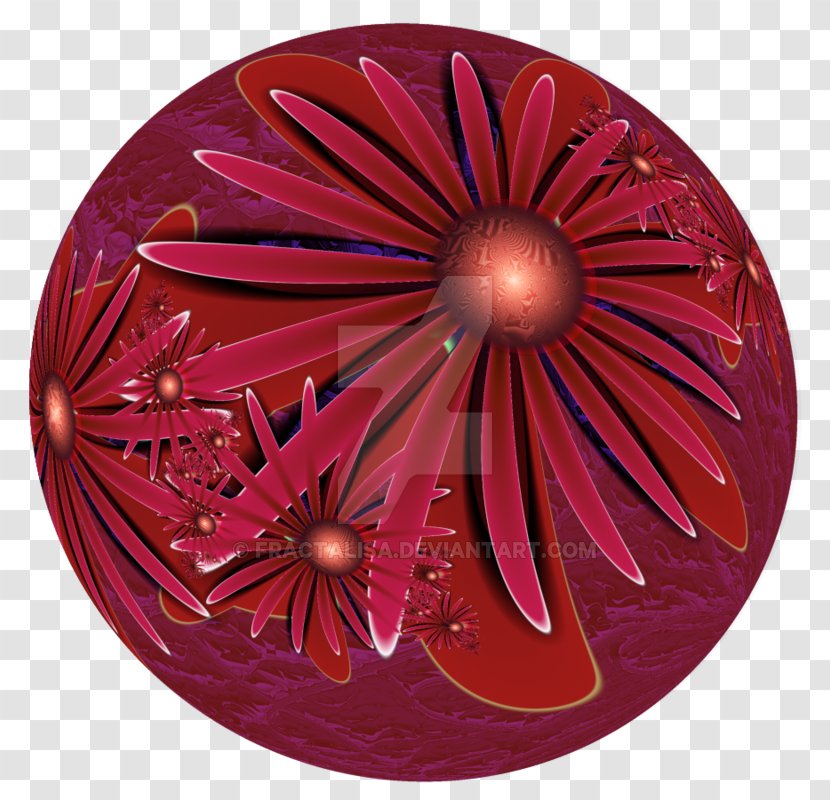 Flower Petal Magenta Circle - Red - Burgundy Flowers Transparent PNG