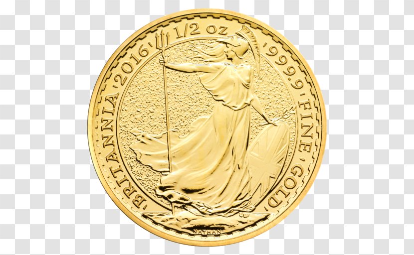 Royal Mint Britannia Gold Coin Bullion - Bronze Medal Transparent PNG