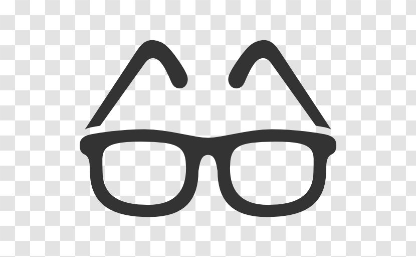 Glasses Magnifying Glass - Vision Care - Black And White Style Transparent PNG