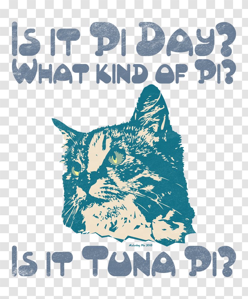 Whiskers T-shirt Pi Day Kitten - Photo Caption - Teacher's Gift Transparent PNG