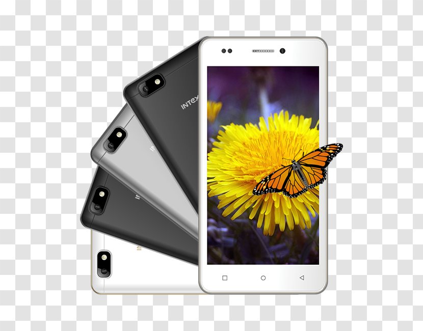 Smartphone Feature Phone Intex Aqua A4 Smart World - Royaltyfree Transparent PNG