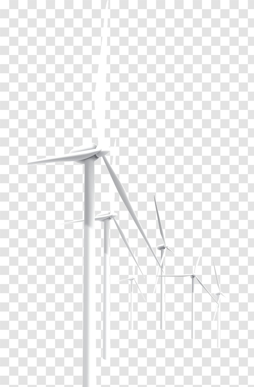White Structure Energy Pattern - Black And - Energy-Saving Design Windmill Transparent PNG