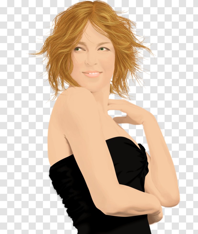 Diana Krall Brown Hair Art Coloring - Frame - Portraits Vector Transparent PNG