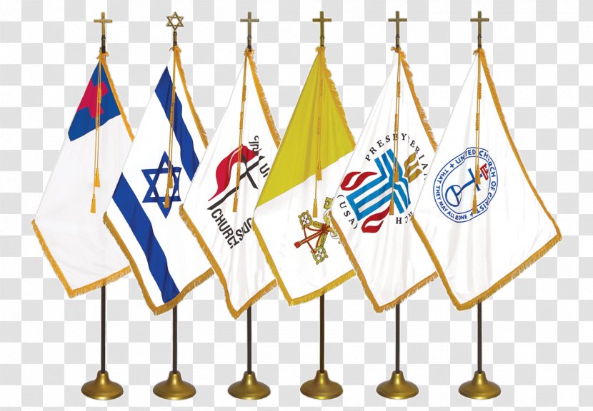 Flag Of Israel Star David Flagpole - Religion Transparent PNG