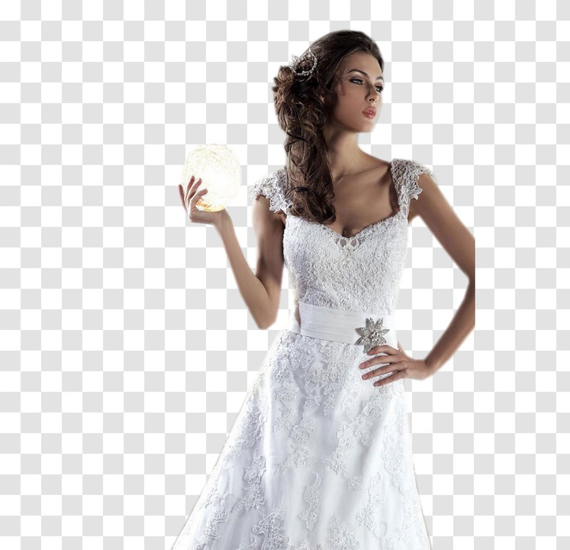 Wedding Dress Cocktail Shoulder Party - Cartoon Transparent PNG