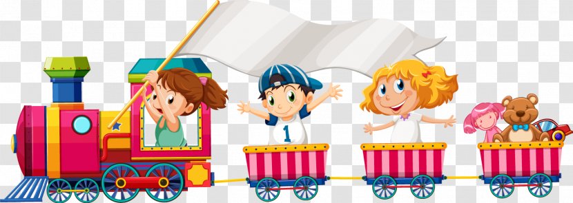 Toy Train - Cartoon - Vector Children Transparent PNG