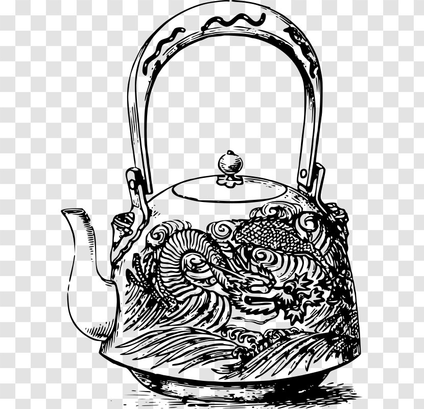 Teapot Teacup Clip Art - Kettle - Japan Dragon Transparent PNG