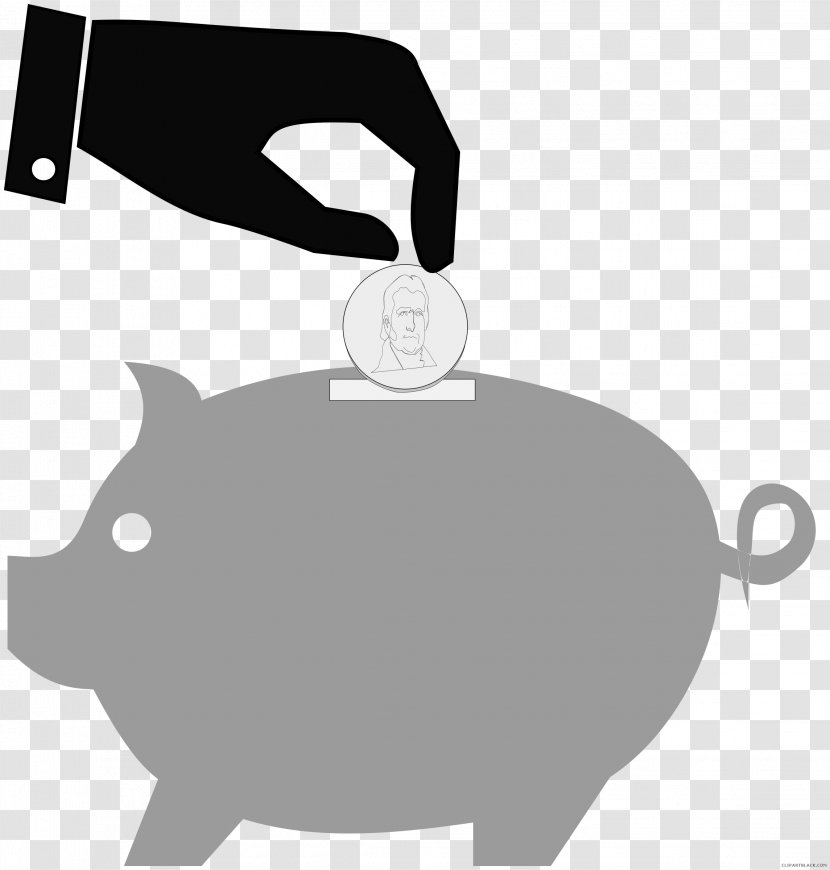 Clip Art Piggy Bank Money - Cat Transparent PNG