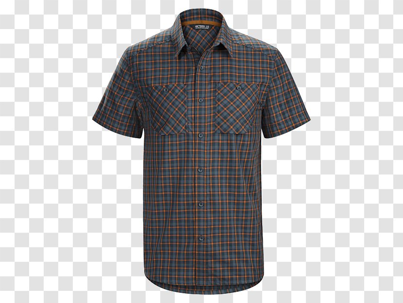 T-shirt Polo Shirt Sleeve Arc'teryx - Dress - Plaid Fabric Transparent PNG