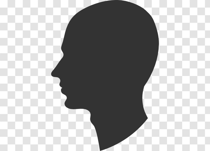 Silhouette Face Clip Art - Forehead - Profile Transparent PNG