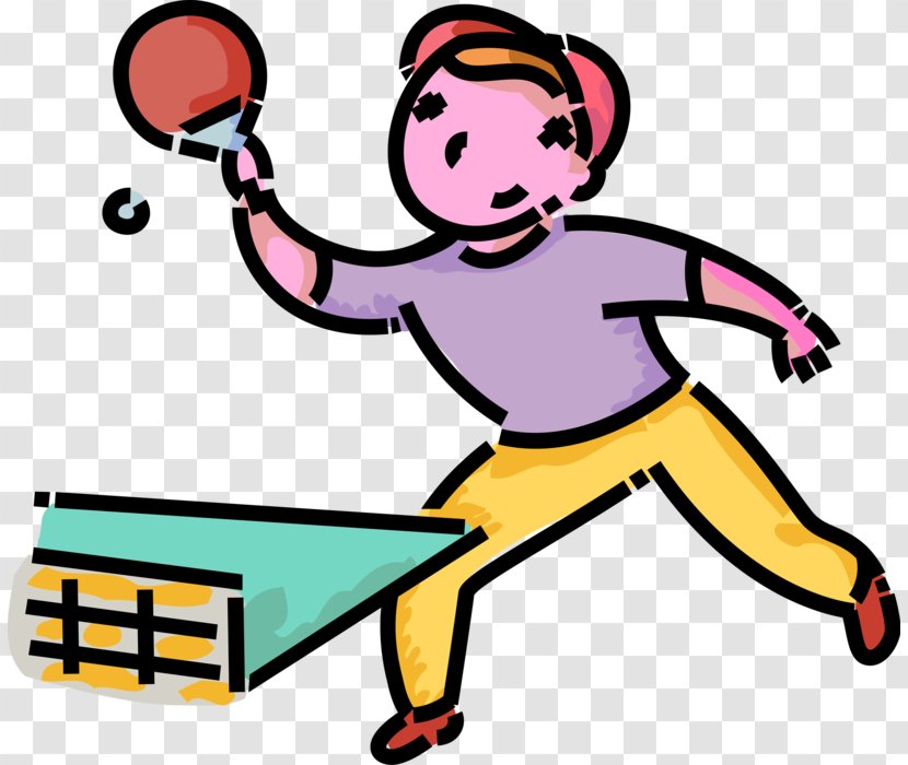 Clip Art Ping Pong Tennis Illustration Vector Graphics - Artwork Transparent PNG